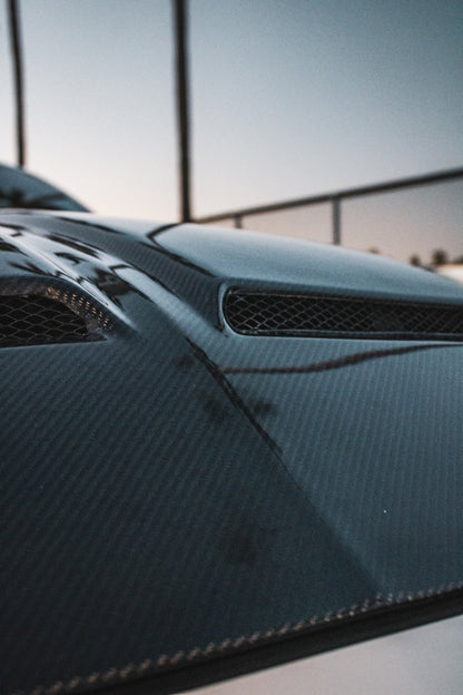 MUSTANG SUPER SNAKE CARBON FIBER HOOD