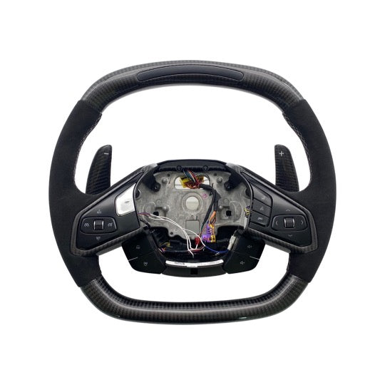 2020-2024 Chevy Corvette C8 Custom Carbon Fiber Steering Wheel