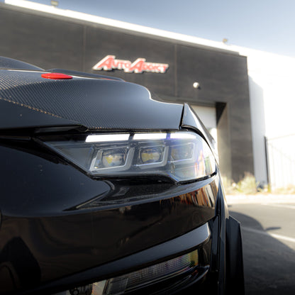 2018-2023 Ford Mustang Projector Headlights S650 Style LED Amber Sequential Turn Signals