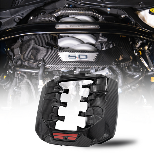 2024-2025 Ford Mustang S650 Carbon Fiber Engine Cover