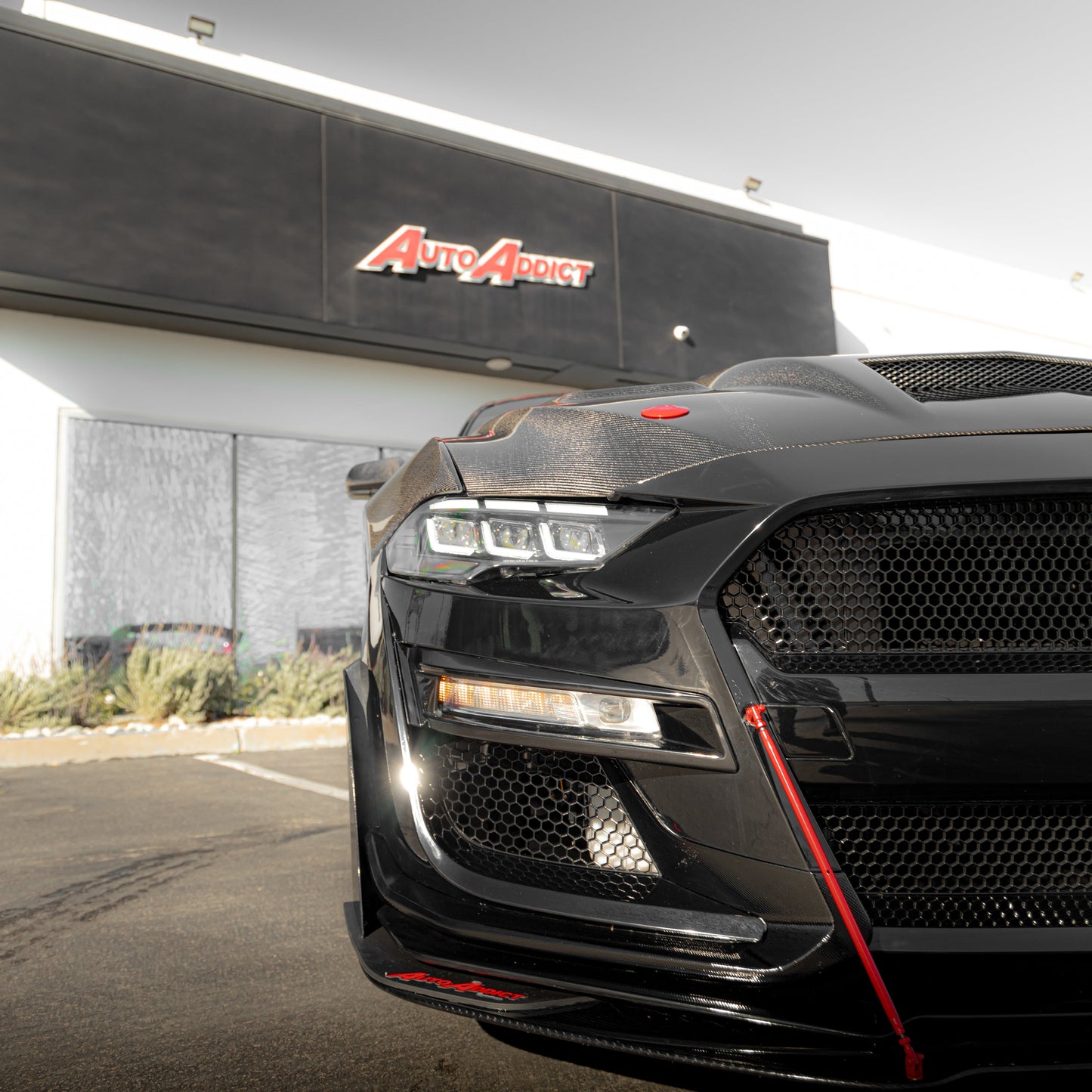 2018-2023 Ford Mustang Projector Headlights S650 Style LED Amber Sequential Turn Signals