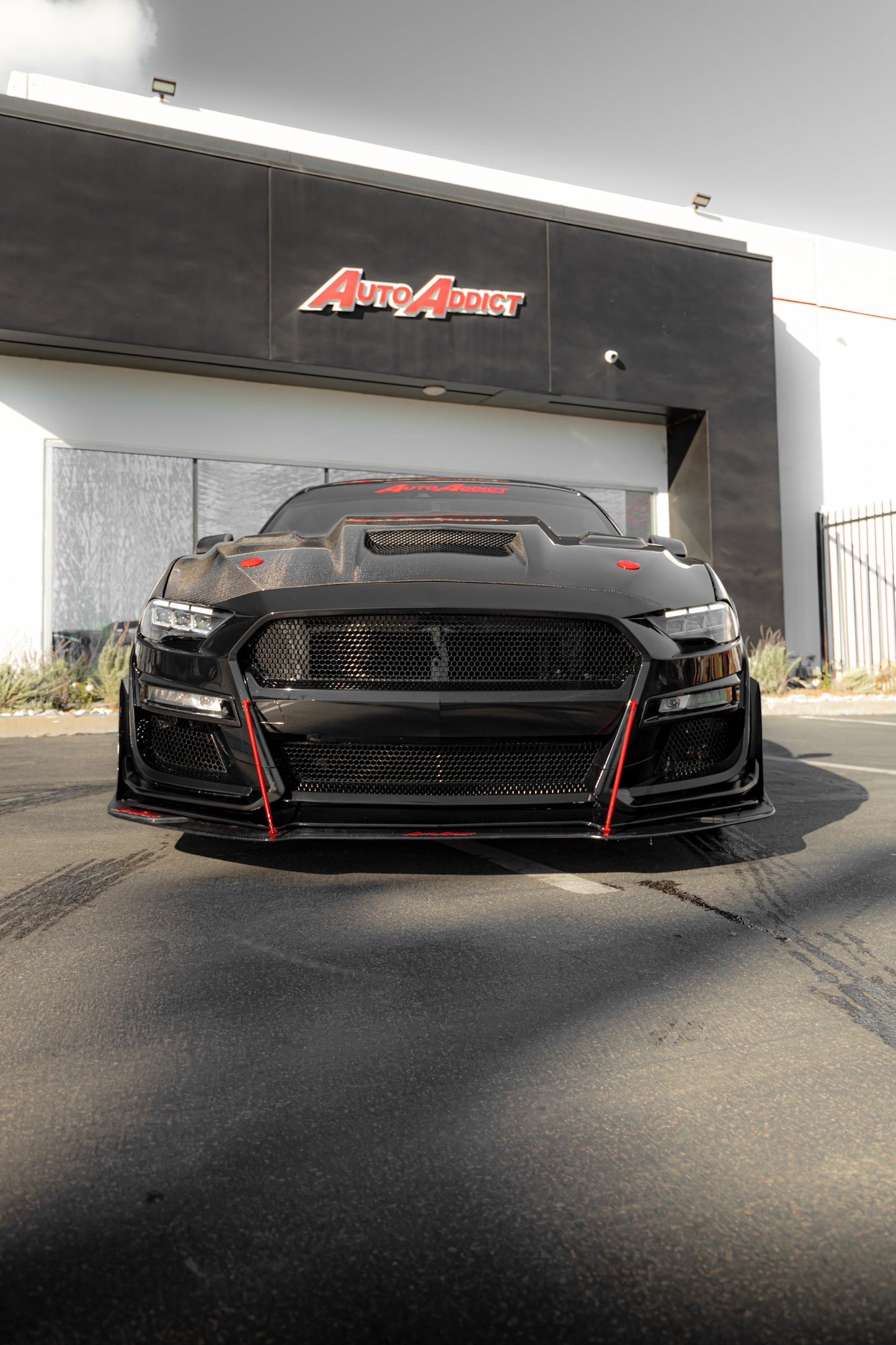 2018-2023 Ford Mustang Projector Headlights S650 Style LED Amber Sequential Turn Signals