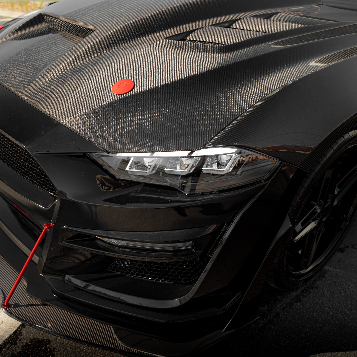 2018-2023 Ford Mustang Projector Headlights S650 Style LED Amber Sequential Turn Signals