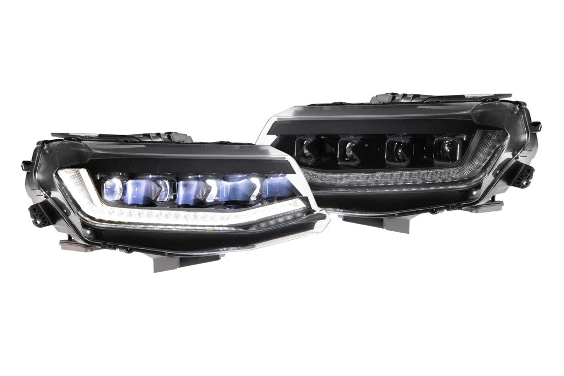 2016-2018 Chevy Camaro Fish Eye Projector Headlights – Amber Sequential Turn Signals, LED DRL