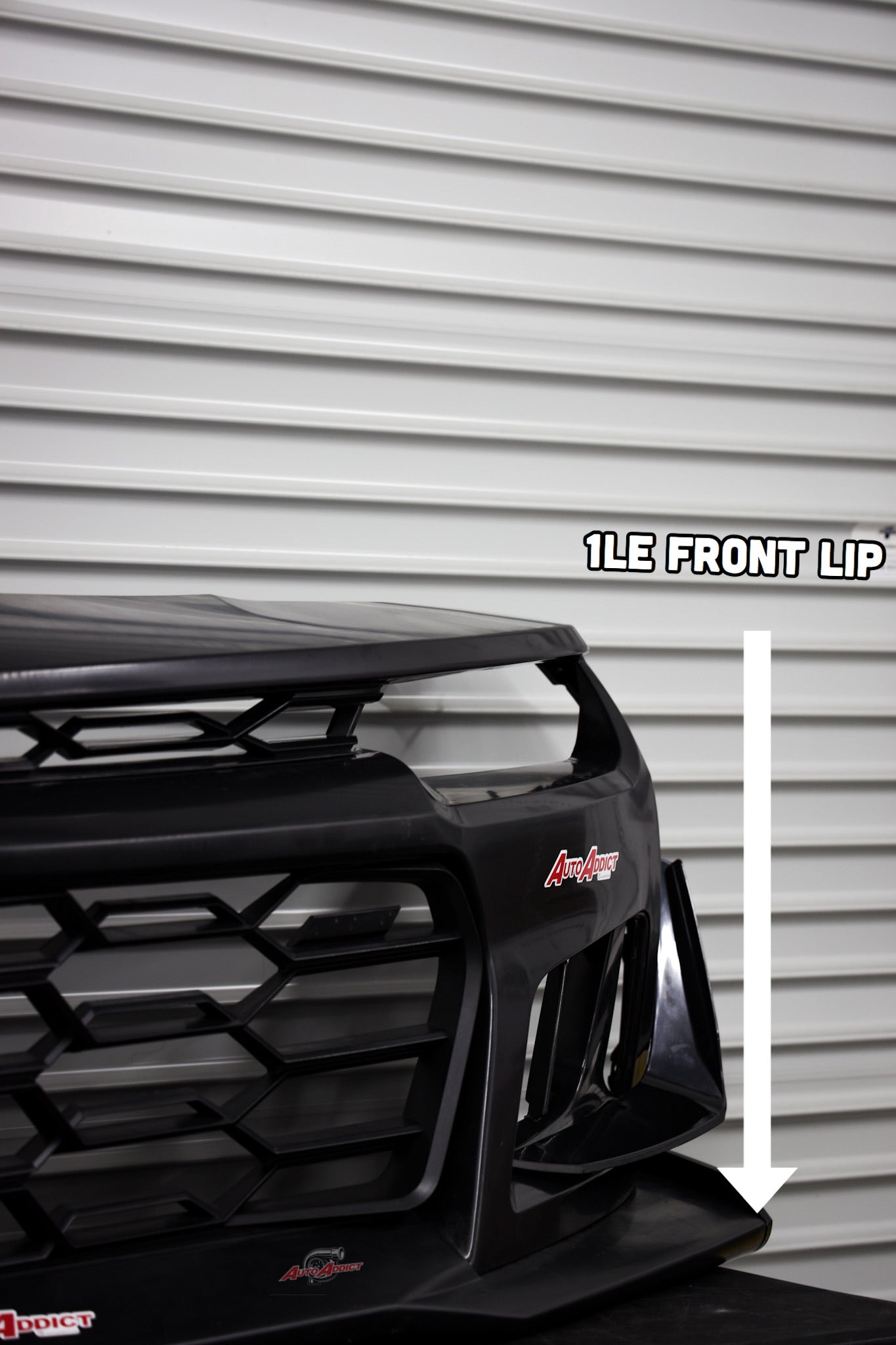 2010-2015 Chevy Camaro ZL1 1LE Track Package Front Bumper Conversion 11pcs Full Kit Flat BLK Body Kit