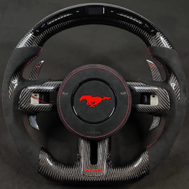 CUSTOM LED CARBON FIBER STEERING WHEEL