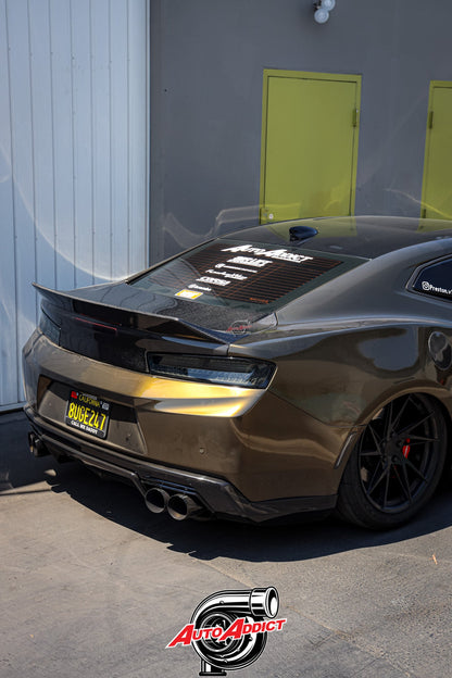 2016 - 2024 Camaro Carbon Fiber Trunk Double Sided Decklid With Integrated Spoiler
