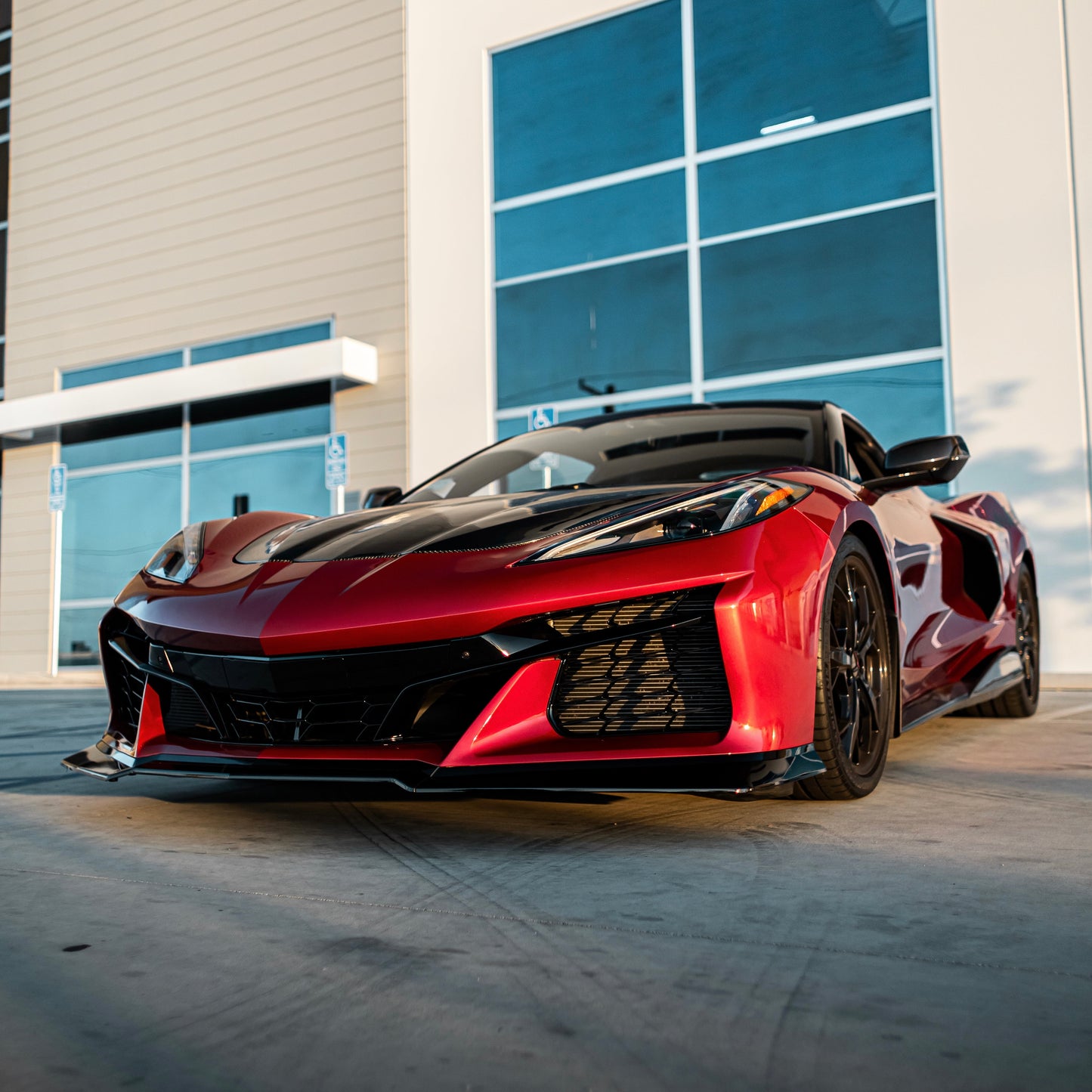 2020-2024 Corvette C8 Stingray Z06 Track Package 15pcs Full Conversion Front Bumper Body Kit